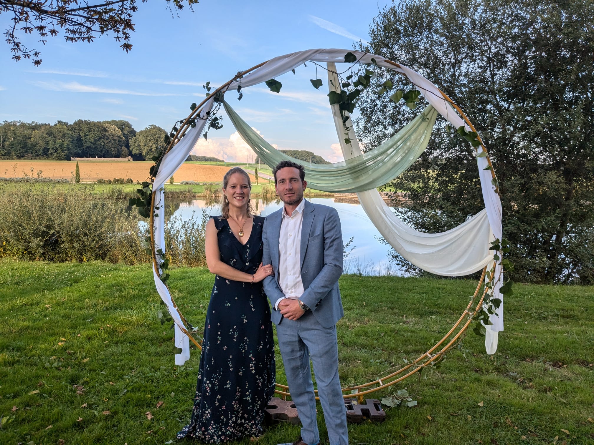 Blandine & Léo lors de leur engagement